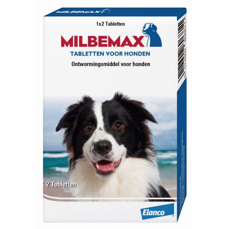 Milbemax grote hond 1 keer 2 tabletten