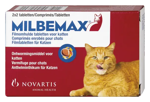 Milbemax kat 2 keer 2 tabletten
