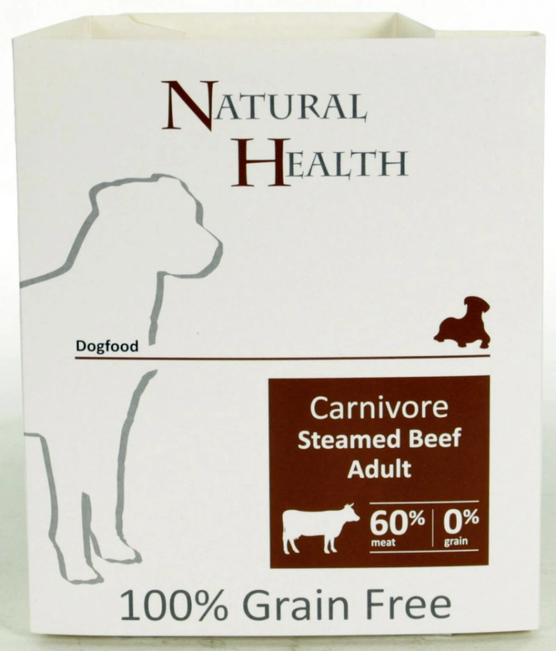 Natural Health gestoomd graanvrij hondenvoer Carnivore Beef 395 gram