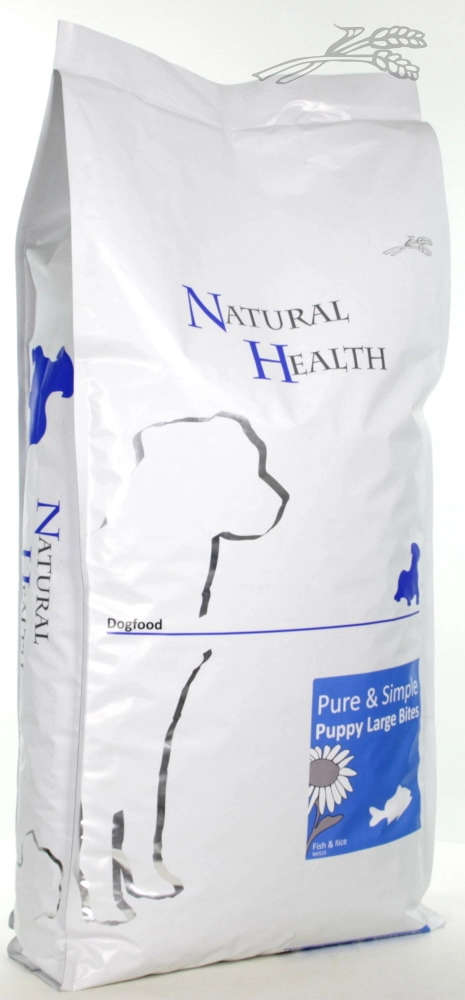 Natural Health hondenvoer Puppy Large Bite Vis 12,5 kg