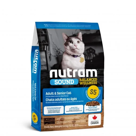 Nutram kattenvoer Adult & Senior S5 5,4 kg