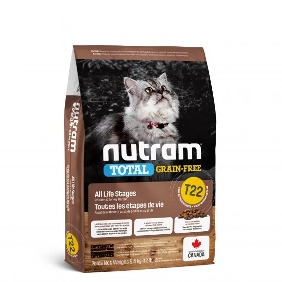 Nutram kattenvoer graanvrij Kalkoen en Kip T22 5,4 kg