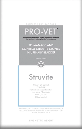 Pro-Vet Struvite dieetvoeding 3 kg