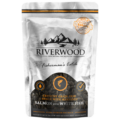 Riverwood hondensnack Crunchy Grainfree Fisherman's Catch 200 gram