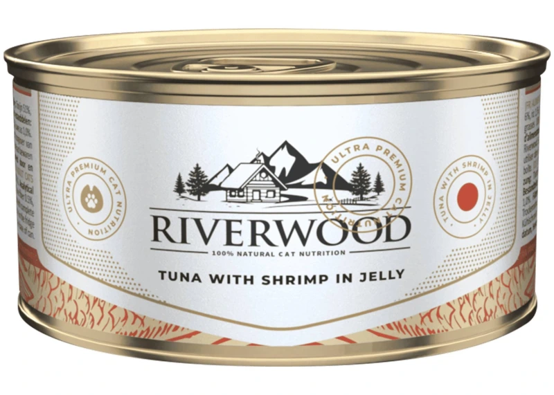 Riverwood natvoer Caviar for Cats Tuna With Shrimp in Jelly 85 gram