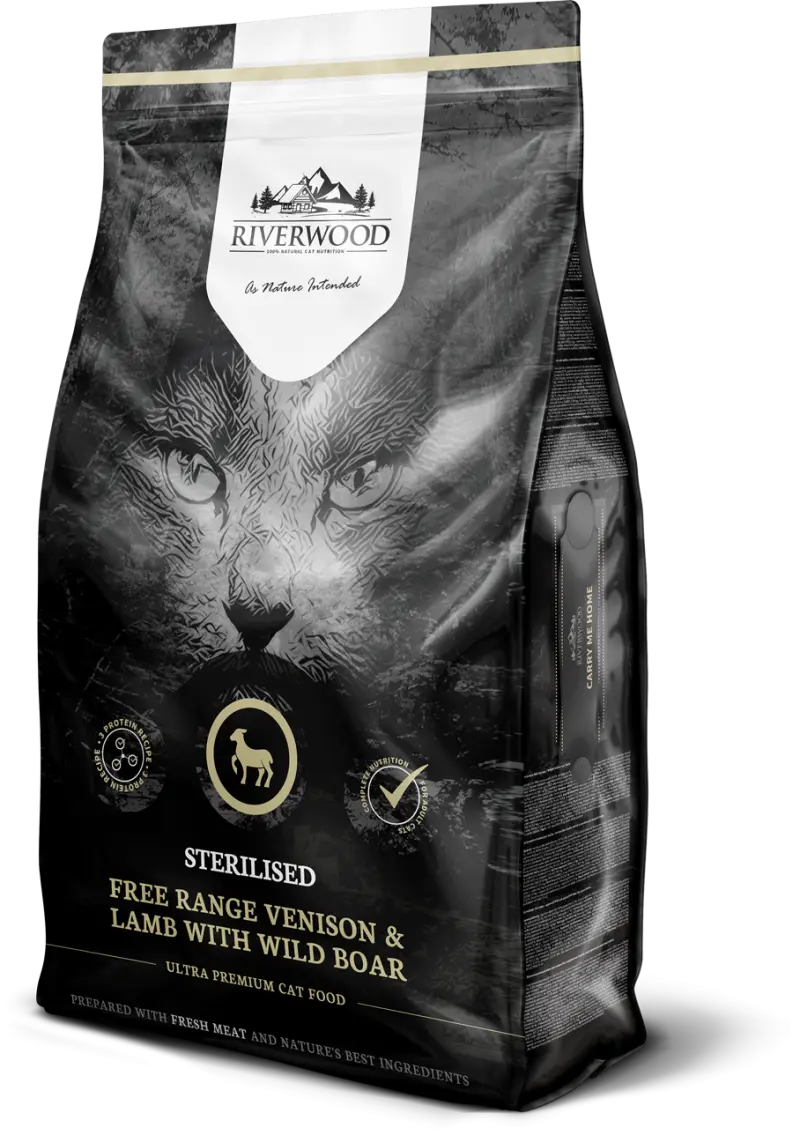 Riverwood Cat Sterilised Venison, Lamb with Wild Boar 6 kg