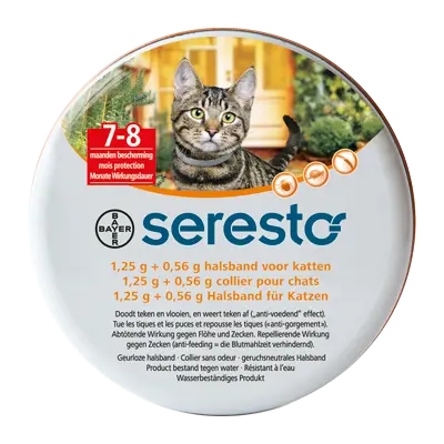 Seresto vlooien- en tekenband kat