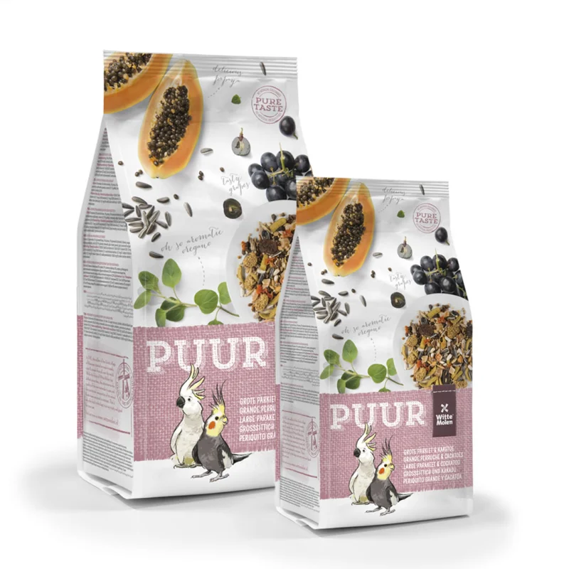 Witte Molen Puur Grote Parkiet & Kaketoe 750 gram