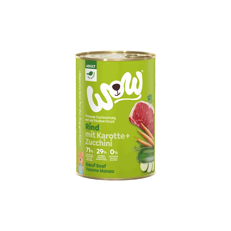 WOW Graanvrij natvoer Adult Rund 6 x 400 gram