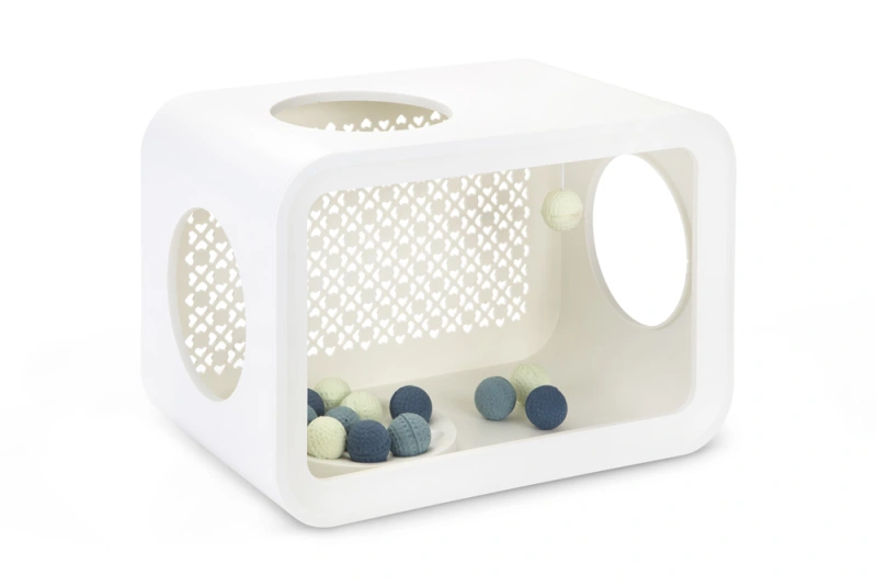 Beeztees Cat Cube Play Angora White