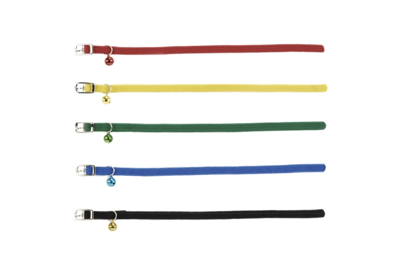 Beeztees kattenhalsbandje elastisch met bel Blauw