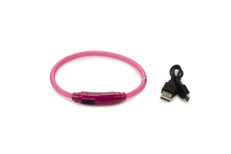 Beeztees Safety Gear Flashix kattenhalsband Roze 35 cm