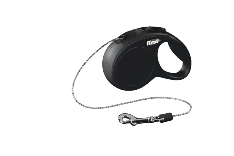FLEXI NEW CLASSIC KOORD XS ZWART 3 METER