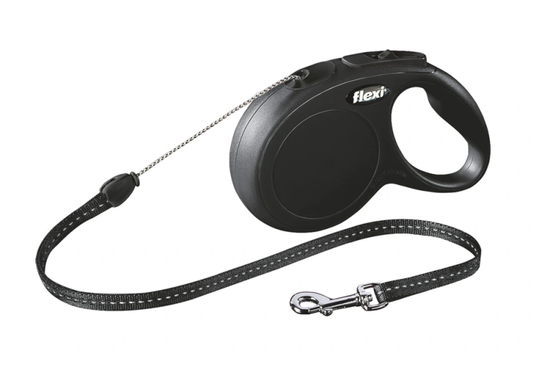 FLEXI NEW CLASSIC KOORD S ZWART 8 METER