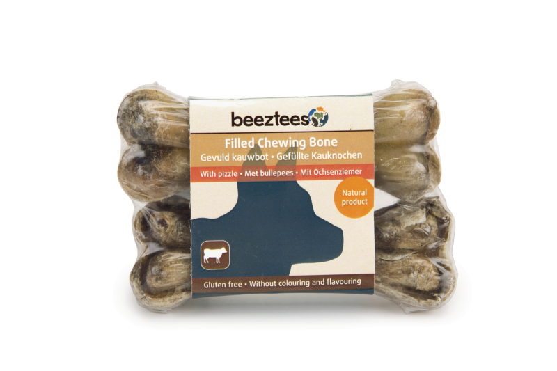 Beeztees gevuld kauwbot Bullepees 2 x 10 cm