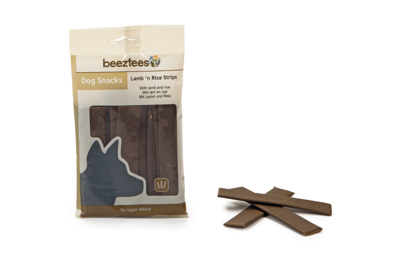 Beeztees Lamb & Rice Strips 150 gram