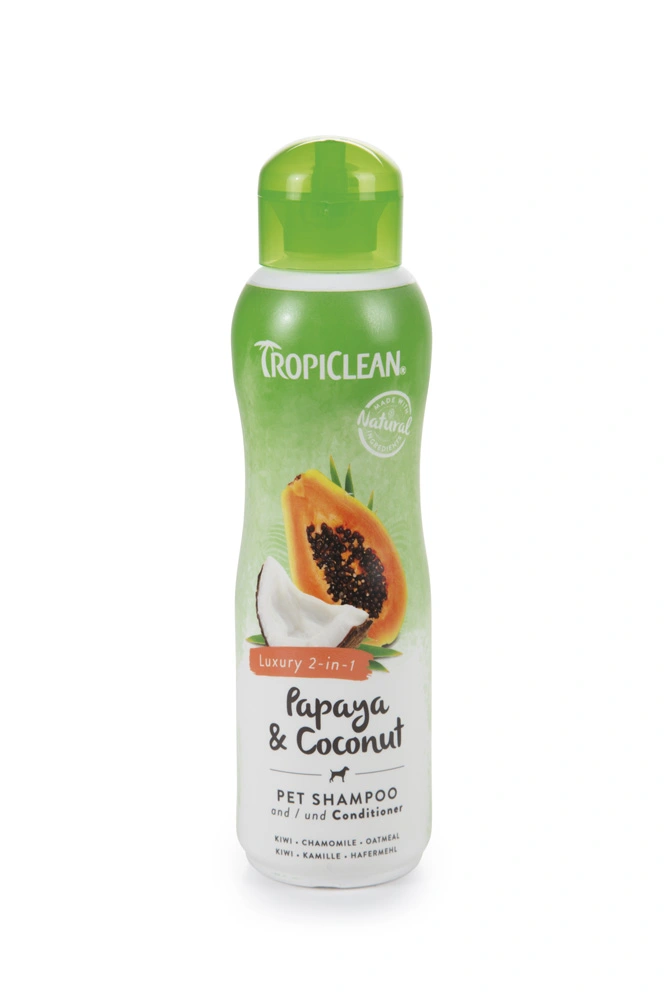 Tropiclean Papaya Coconut shampoo en conditioner 355 ml.