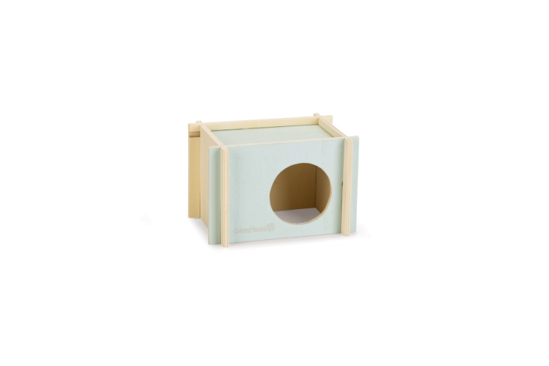 Beeztees houten Knaagdierhuisje Bildup S Mint 17 cm