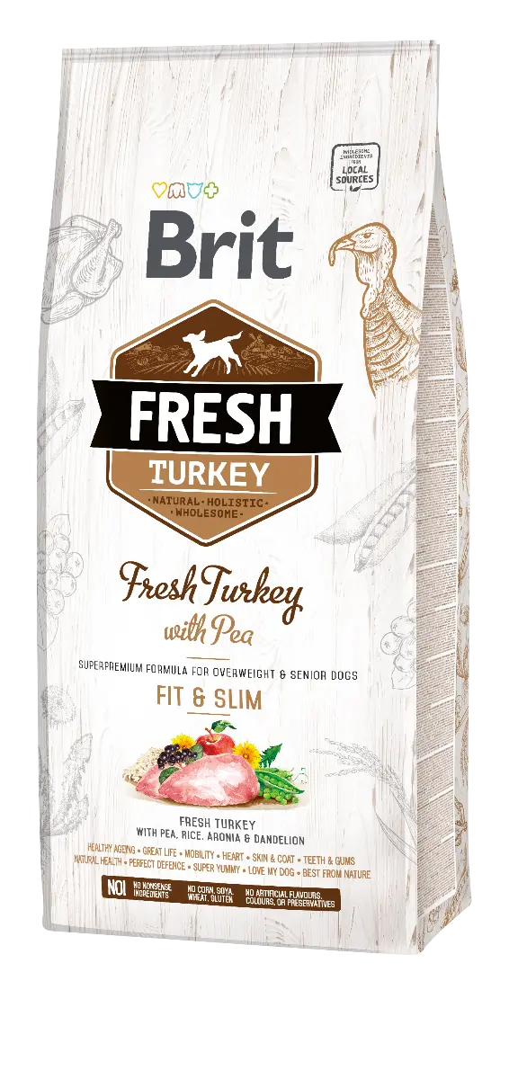 Brit Fresh Turkey & Pea Light Fit & Slim 12 kg