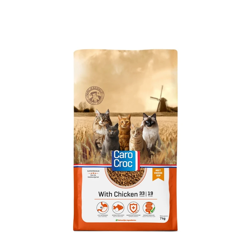Carocroc Kat Super Premium Kip 33/19 7 kg.