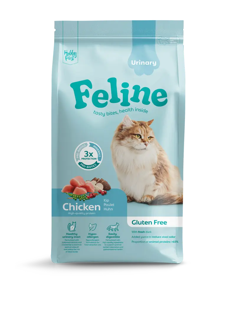 HobbyFirst Feline Kattenvoer Sensitive Urinary Chicken 1,5 kg