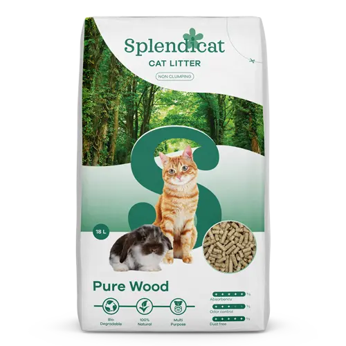 Splendicat Pure Wood Kattenbakvulling 6 Liter