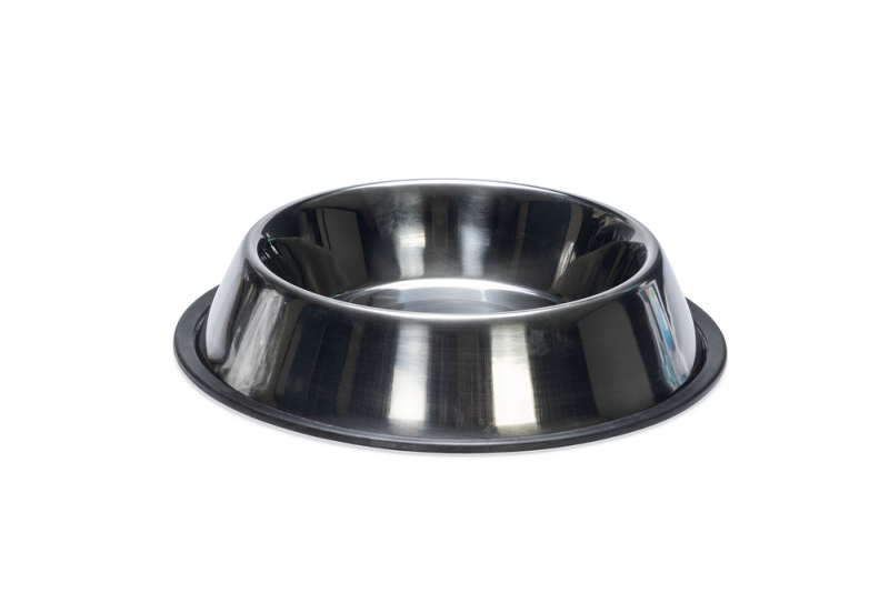 Beeztees hondenvoer- of drinkbak Steeldish Antislib 22 cm 1,6 L