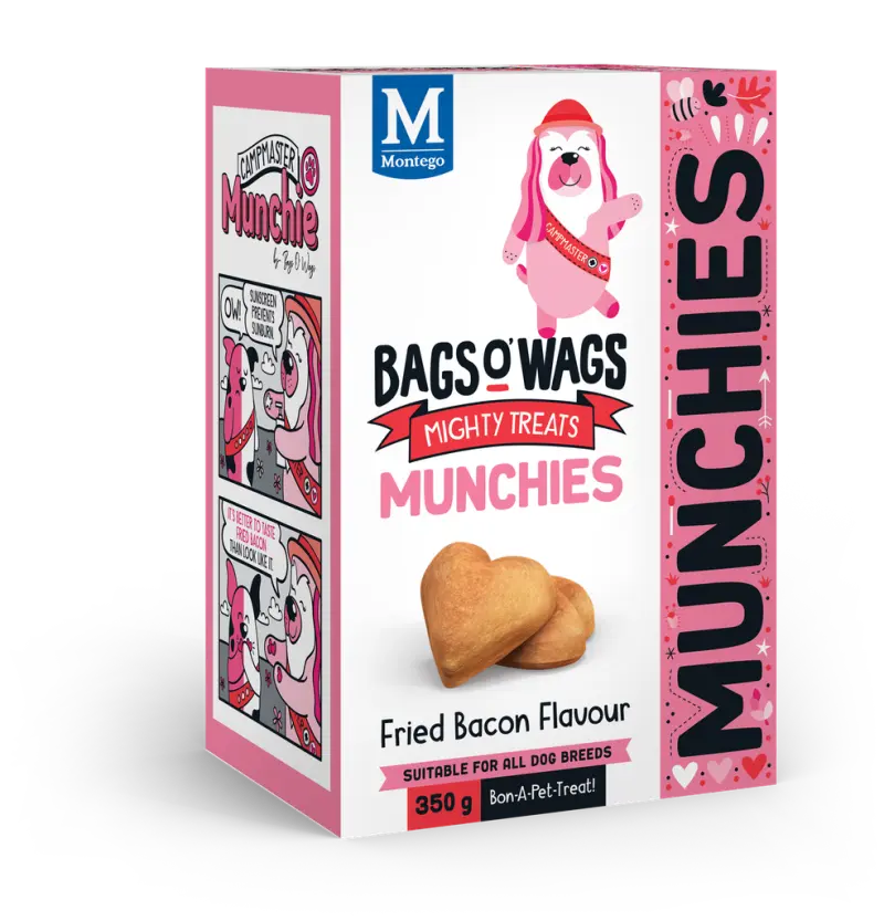 Montego Bags O' Wags Hondensnack Munchies Bacon 350 gram