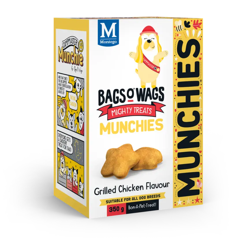 Montego Bags O' Wags Hondensnack Munchies Chicken 350 gram