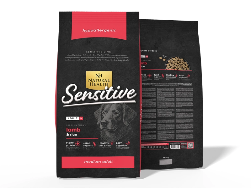 Natural Health hondenvoer Adult Lam 12,5 kg