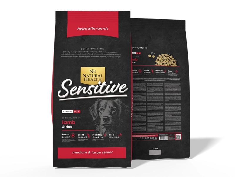 Natural Health hondenvoer Senior Lam 12,5 kg