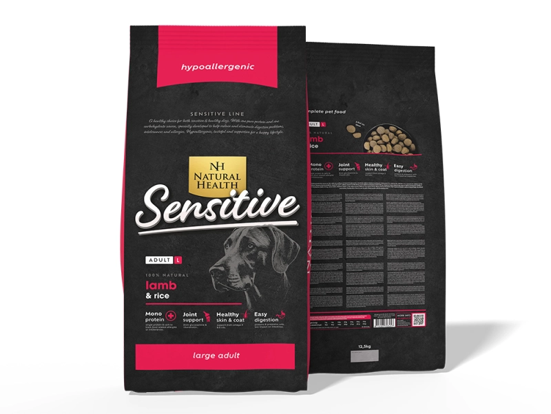 Natural Health hondenvoer Adult Lam Large Bites 12,5 kg