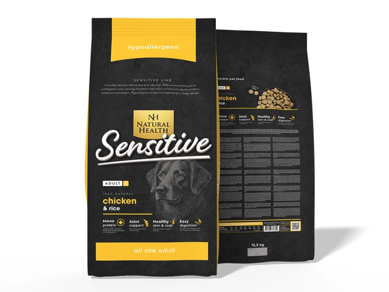 Natural Health hondenvoer Adult Kip 12,5 kg