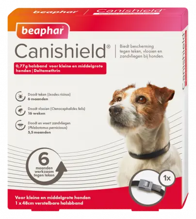 Beaphar Canishield halsband kleine/middelgrote hond