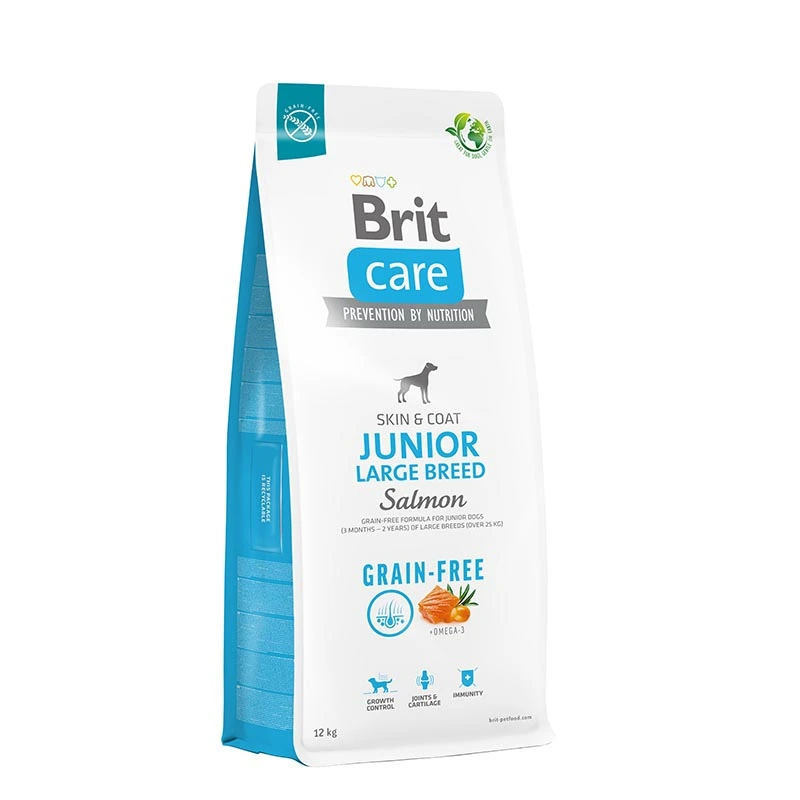 Brit Care Grain Free Junior Large Breed Salmon & Potato 12 kg
