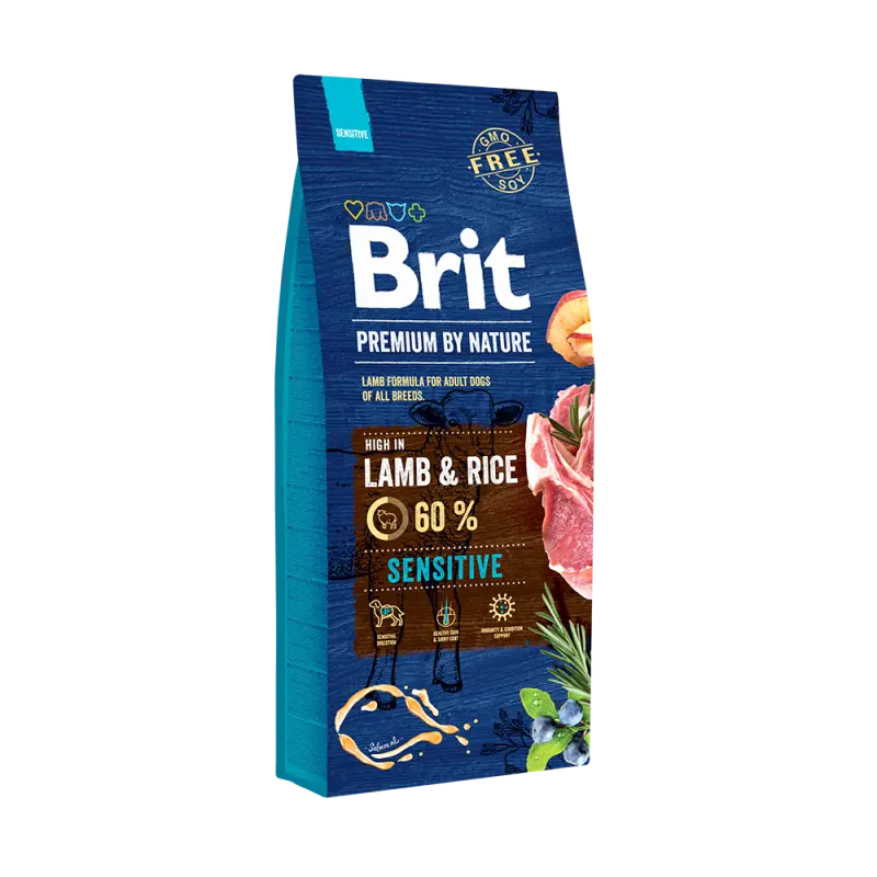 Brit Premium by Nature hondenvoer Sensitive Lamb 15 kg