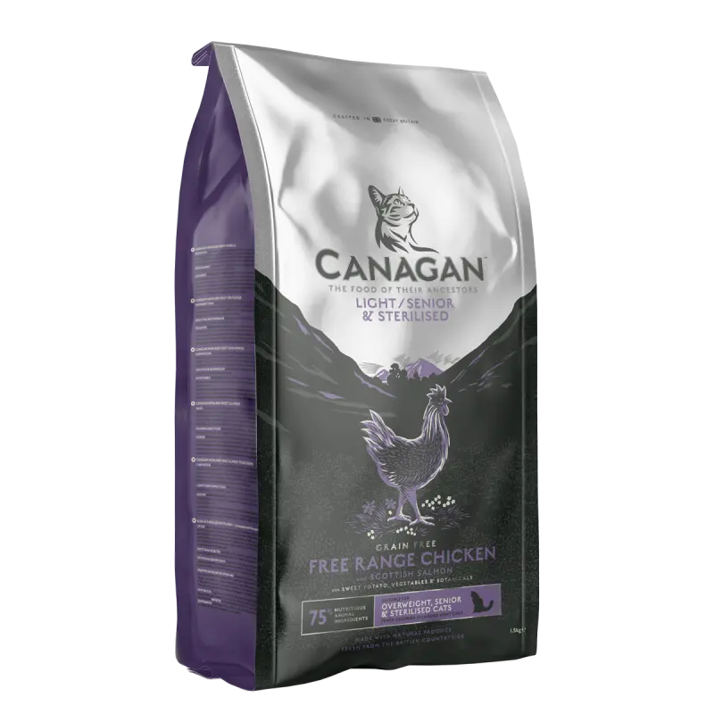 Canagan Grain Free Cat Light/Senior/Sterilised 4 kg
