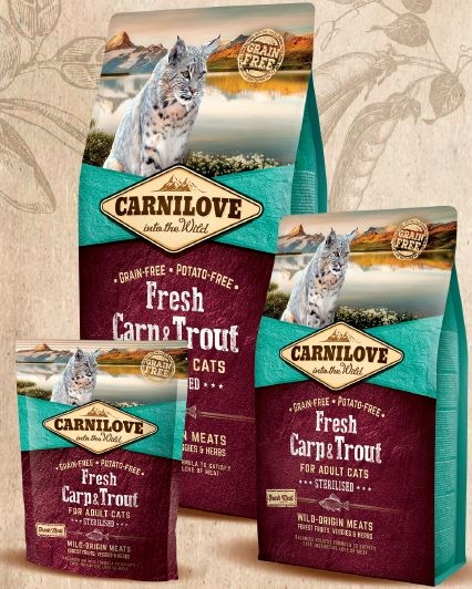 Carnilove Cat Grain Free Fresh Carp Trout kg