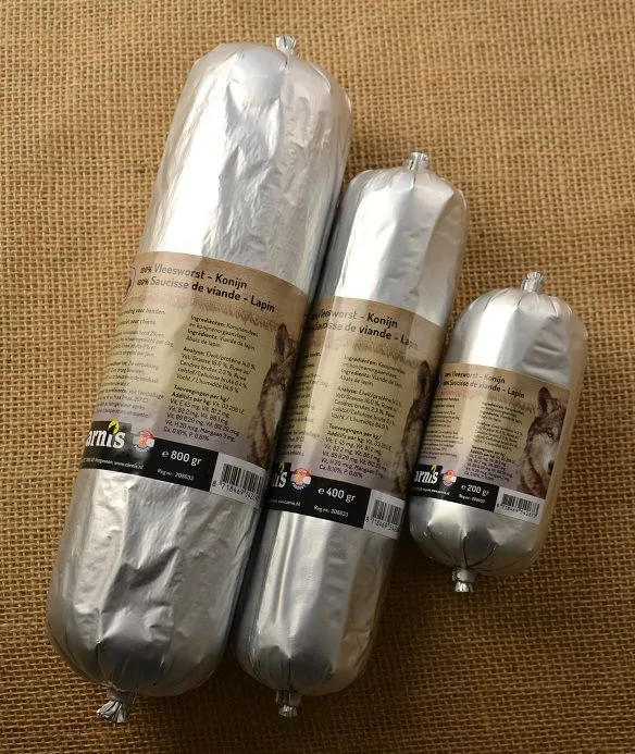 Carnis houdbare vleesworst konijn 800 gram