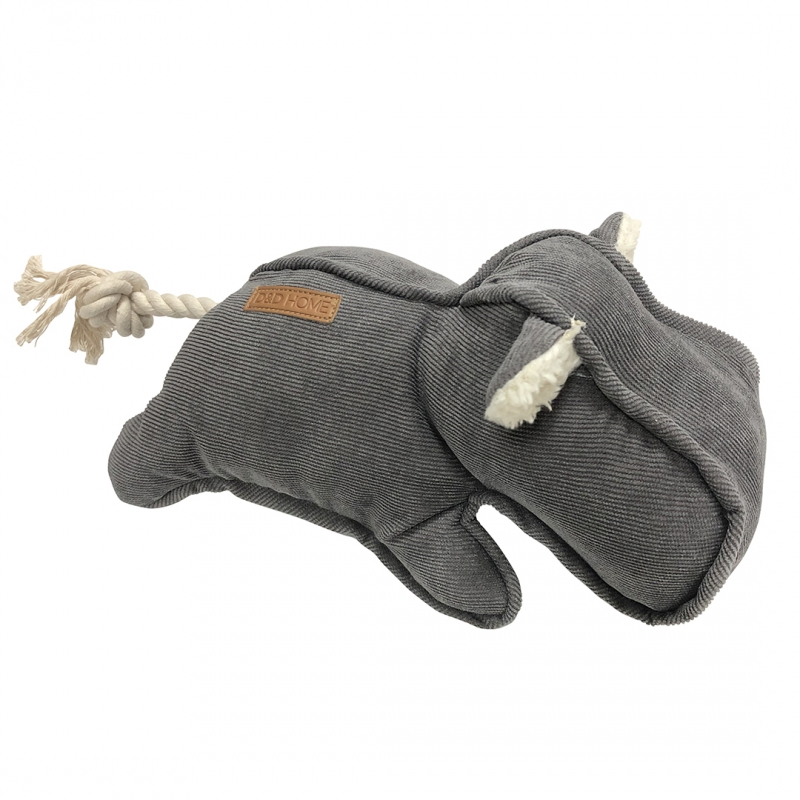 D&D hondenspeeltje Corduroy Emmy Grijs 30 x 14 cm