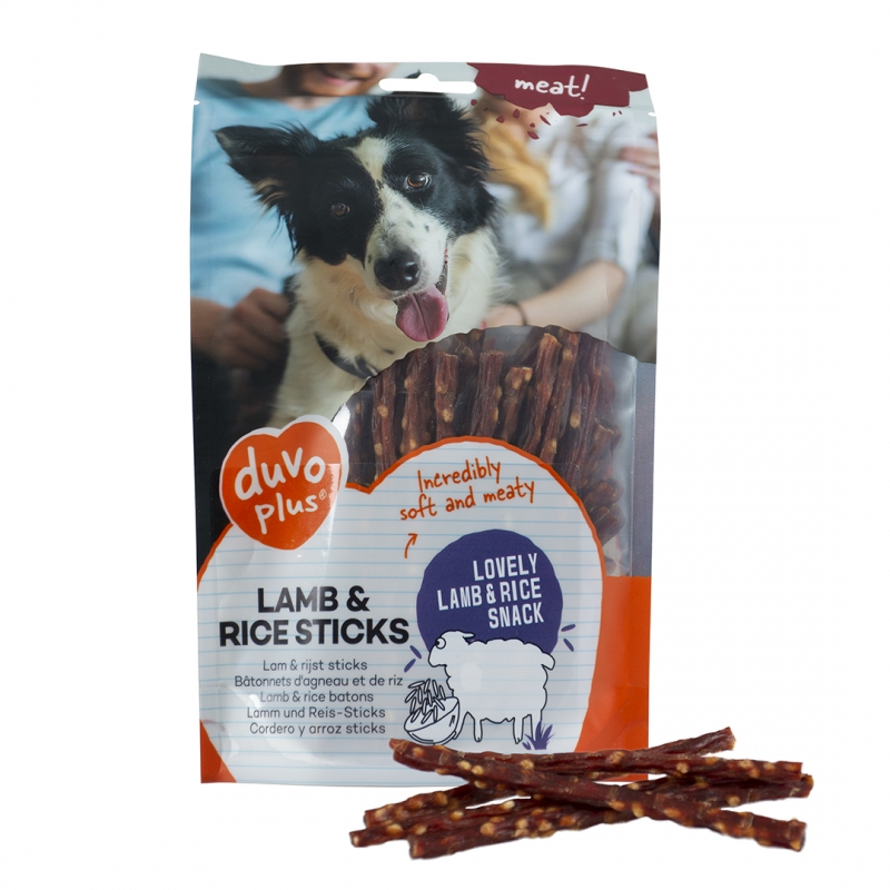 Duvo+ Meat Lam & Rijst sticks 80 gram