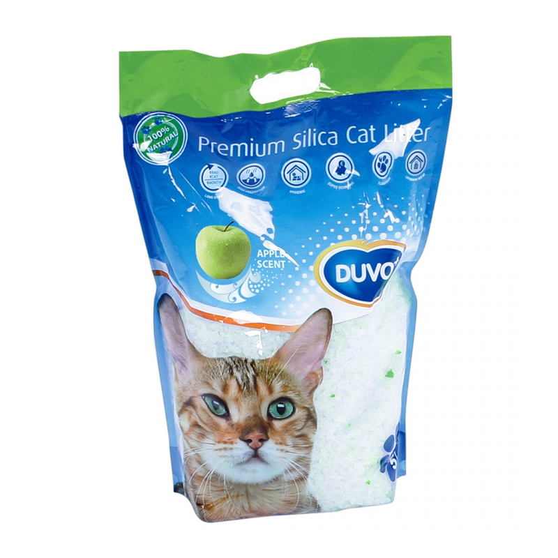 Duvo kattenbakvulling Silica Appel 5 Liter