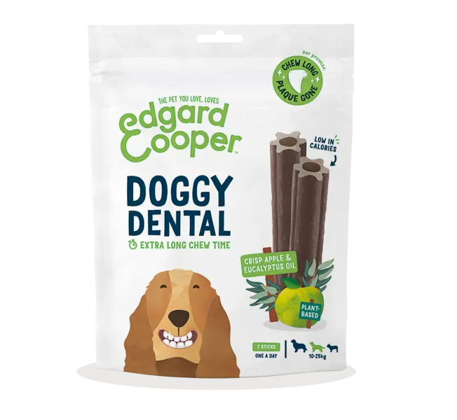 Edgard & Cooper Doggy Dental Apple/Eucalyptus 7 stuks Medium