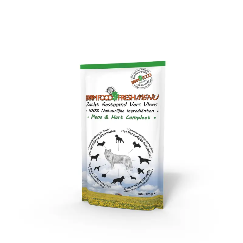 Farmfood Fresh Menu Gestoomd Pens & Hart 300 gram
