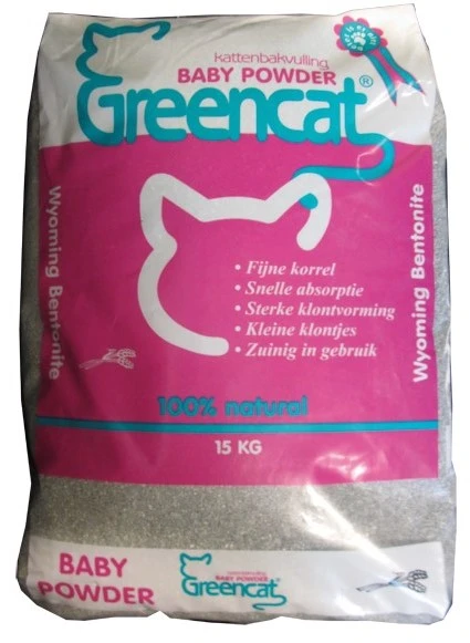 Greencat kattenbakvulling Babypoeder 15 kg