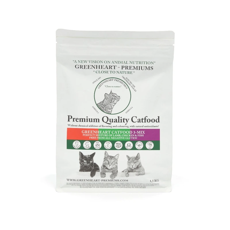 Greenheart kattenvoer 3 Mix 4 kg