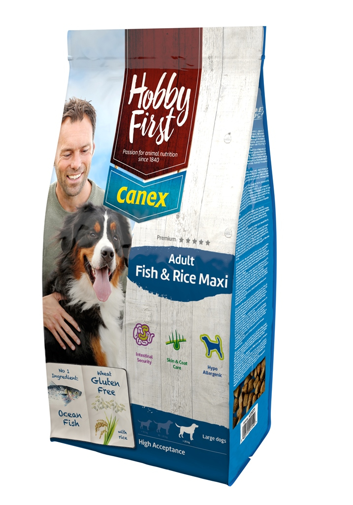 Hobby First Canex Adult with Fish & Rice Maxi 12 kg