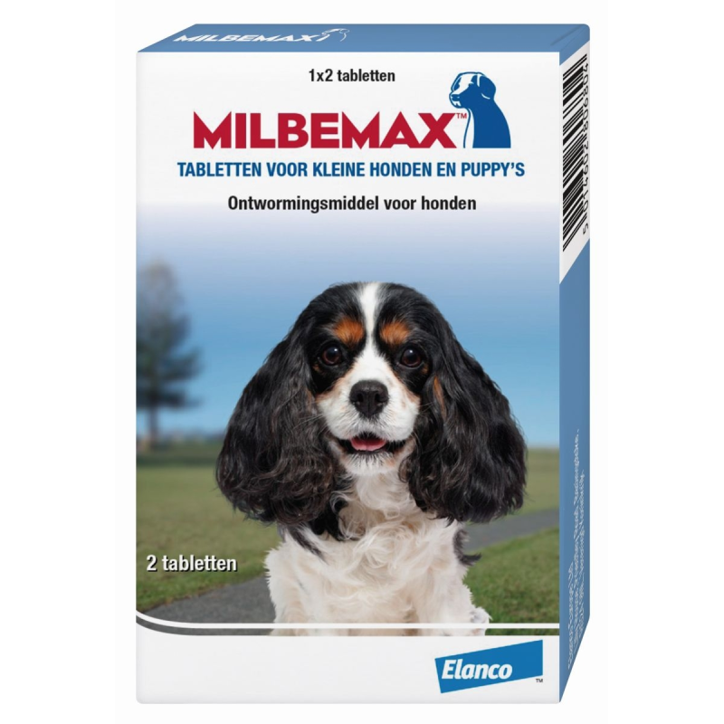 Milbemax kleine hond 1 keer 2 tabletten