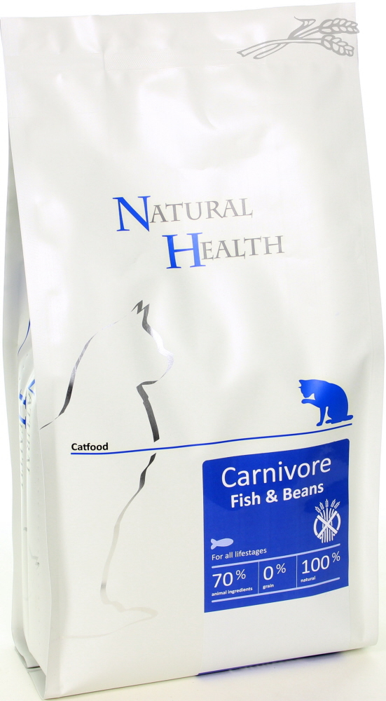 Natural Health graanvrij kattenvoer Adult Carnivore Fish & Beans 7,5 kg