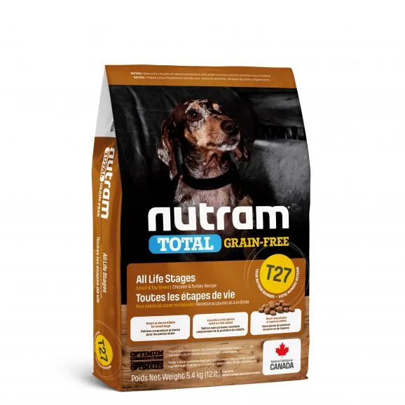 Nutram hondenvoer Graanvrij Mini Kalkoen & Kip T27 5,4 kg